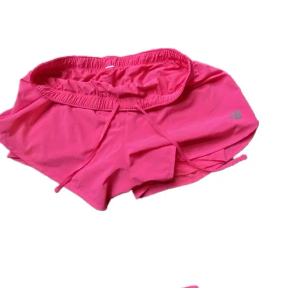 🎉New Balance Women's Athletic Shorts Hot Pink Size Large - Picture 5 of 5